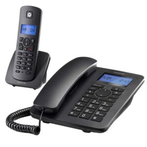 Telefone Motorola C4201 Combo Fixo e Sem Fios Preto