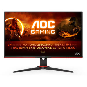 Monitor AOC VA 27" QHD 1MS 155HZ Q27G2E/BK