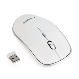 Rato Gembird Wireless 2.4Ghz 1600Dpi Branco