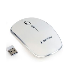 Rato Gembird Wireless 2.4Ghz 1600Dpi Branco