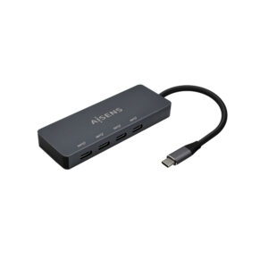 Hub Usb-C Aisens A109-0745 4xUsb-C Cinza