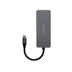 Hub Usb-C Aisens A109-0745 4xUsb-C Cinza