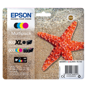 Tinteiro Original Epson Multipack nº603 XL 4 Cores 2.4ml