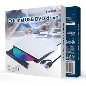 Dvdrw Gembird Externa Usb 3.1 e Type-C Branco