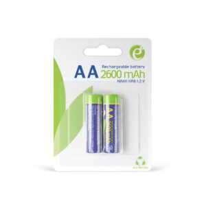 Pilha Ni-Mh Recarregavel Gembird AA 1.2V 2600mAh Pack 2 unidades