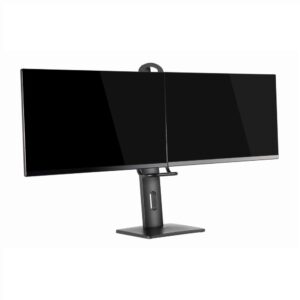 Suporte para 2 Monitores para Secretária Ajustável em Altura