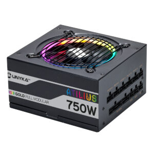 Fonte Alimentação Atilius Unyka Atx 750W RGB 140mm Full Modular