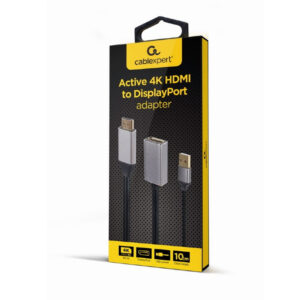 Adaptador Gembird Activo 4K Hdmi Macho para DisplayPort Fêmea Preto