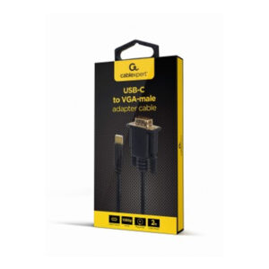 Adaptador Gembird Type-C para Vga Macho 2.0Mt Preto