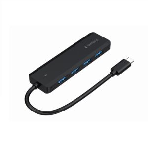 Hub Type-C Gembird com 4Portas Usb 3.0 Preto