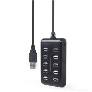 Hub Usb 2.0 Gembird com 10Portas Usb 2.0 Preto 2