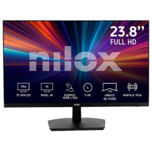 Monitor Nilox 24" 75hz FHD 5ms Vga Hdmi Preto