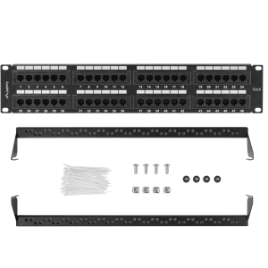 Patch Panel Lanberg 48 Portas 2U 19 Cat.6 Preto