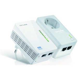 Kit 2 Adaptadores PowerLine TP-Link 500Mbps c/Wir n 300Mbps