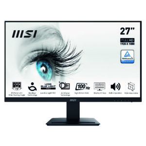 Monitor MSI PRO 27" FHD 100Hz 1ms(MRPT) Freesync 300nits Vga DP Hdmi Multimédia MP273A