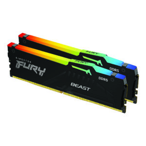 Memoria Dimm Kingston FURY Beast RGB 32Gb Kit (2*16Gb) Ddr5 5600Mhz 1.25V CL36 unbuffered - on-die ECC