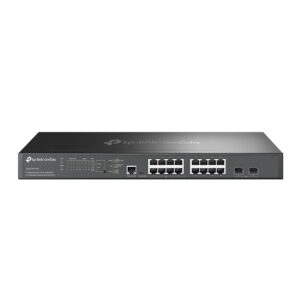 Switch Tp-Link Omada 16 Portas 2.5G e 2 Portas 10GE SFP+ L2+ Managed Switch com 8-Port PoE+