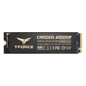 Disco SSD M.2 Team Group 2TB T-FORCE A440 LITE PCIe 4.0 NVMe 7400R/6400W com dissipador Grafeno