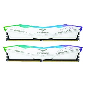 Memoria Dimm Team Group Kit 32GB (2 x 16GB) DDR5 7000MHz Delta RGB Branco