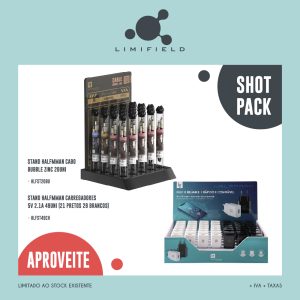 ShotPack Stand Halfmman Cabo Bubble Zinc + Stand Halfmman Carregadores