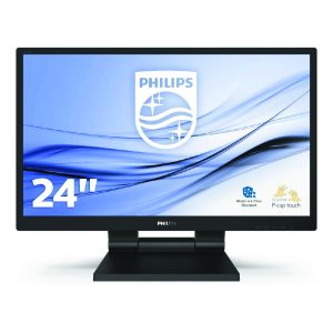 Monitor Profissional Tátil Philips 242B9T 23.8" FullHD Multimédia Preto