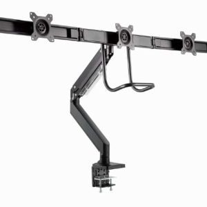 Suporte para 3 Monitores Gembird Ajustável e facilidade de Movimento suporte até 27" e 7 Kg