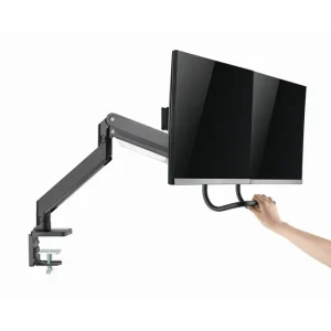 Suporte para 2 Monitores Gembird Ajustável e Inclinável até 32" e 8Kg