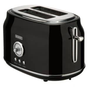 Bourgini Retro Toaster Torradeira 815W Preta