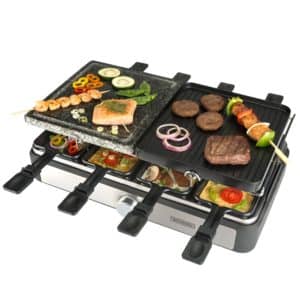 Bourgini Placa elétrica Gourmette Raclette Grill 1300W