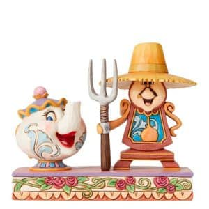 Figura Enesco! Din Don e Mrs Potts - Disney