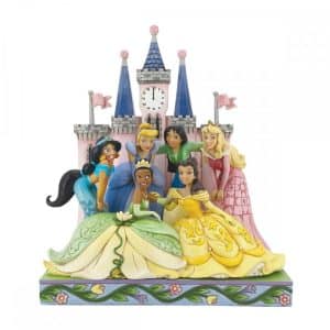 Figura Enesco! Princesses In Front Of Castle - Disney