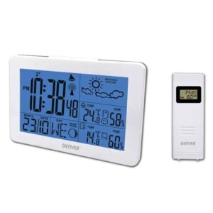 Estação meteorológica Denver ws - 530white com rádio despertador branco