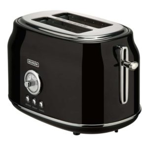 Bourgini Retro Toaster Torradeira 815W Preta