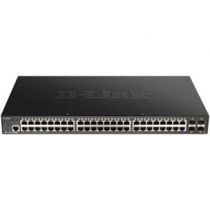 Switch Gestionável D-Link Smart DGS-1250-52XMP 52 Portas RJ45 10/100/1000 PoE/ SFP