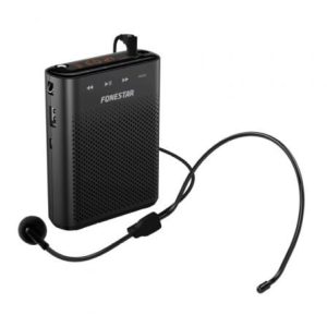 Fonestar ALTA-VOZ-W30 Amplificador Portátil USB/MicroSD/MP3 com Microfone Sem Fios Preto