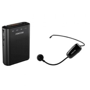 Fonestar Amplificador Portátil USB/MicroSD/MP3 Microfone Sem Fios Preto