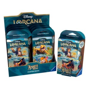 Jogo de Cartas Disney Lorcana TCG Azurite Sea Starter Deck 8 Unidades Inglês