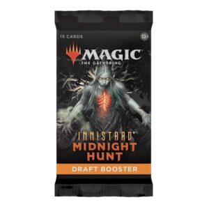 Jogo de Cartas Booster Pack Wizards of the Coast Magic The Gathering Draft Innistrad Midnight Hunt inglês