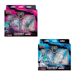 Jogo de Cartas Pokémon TCG Card Game Calyrex Vmax Combat Decks 6 Unidades Inglês