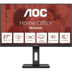 Monitor Profissional AOC 27E3QAF 27" Full HD Multimedia Regulável em altura Preto