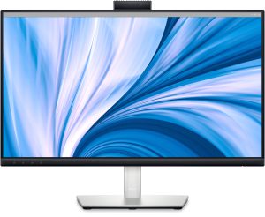 Monitor Dell C Series 23.8" C2423H IPS FHD 60Hz 8ms Comfort com Webcam Hdmi DP ajuste em Altura HUB Usb