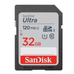 Cartão de Memoria SanDisk Ultra 32GB SD HC UHS-I - SDXC Clase 10/ 120MBs