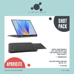 ShotPack Portátil Chuwi MiniBook X 10.51″ + Base Apoio Portátil