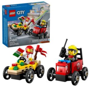 LEGO City Pack de Carros de Corrida Pizza vs. Carro dos Bombeiros - 60458