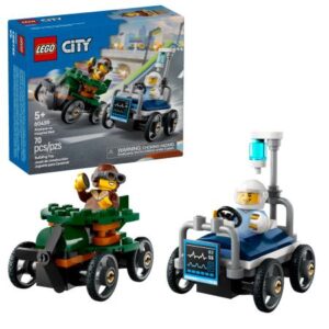 LEGO City Pack de Carros de Corrida Aeronave vs. Cama de Hospital - 60459